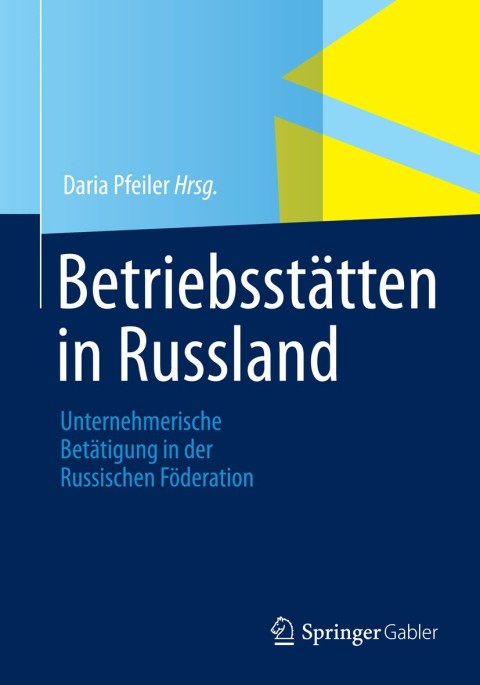 Cover image for book Betriebsstätten in Russland