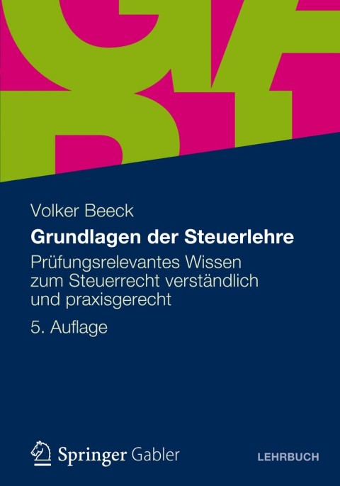 Cover image for book Grundlagen der Steuerlehre