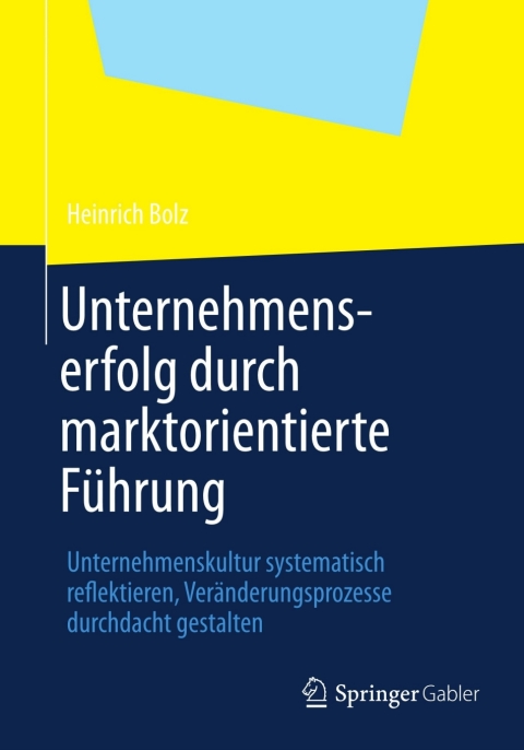 Cover image for book Unternehmenserfolg durch marktorientierte Führung