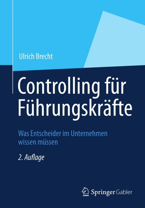 Cover image for book Controlling für Führungskräfte