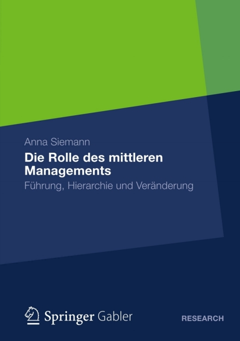Cover image for book Die Rolle des mittleren Managements