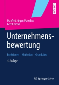 Cover image: Unternehmensbewertung 4th edition 9783834940520