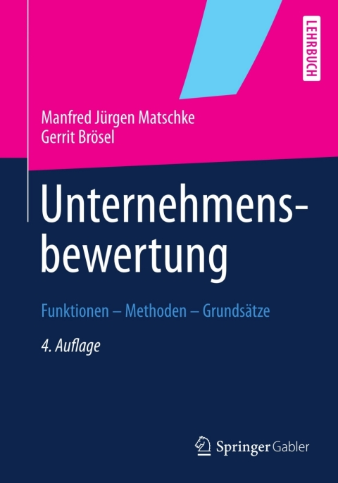 Cover image for book Unternehmensbewertung