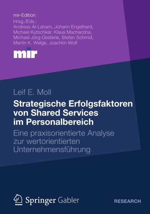 Cover image for book Strategische Erfolgsfaktoren von Shared Services im Personalbereich
