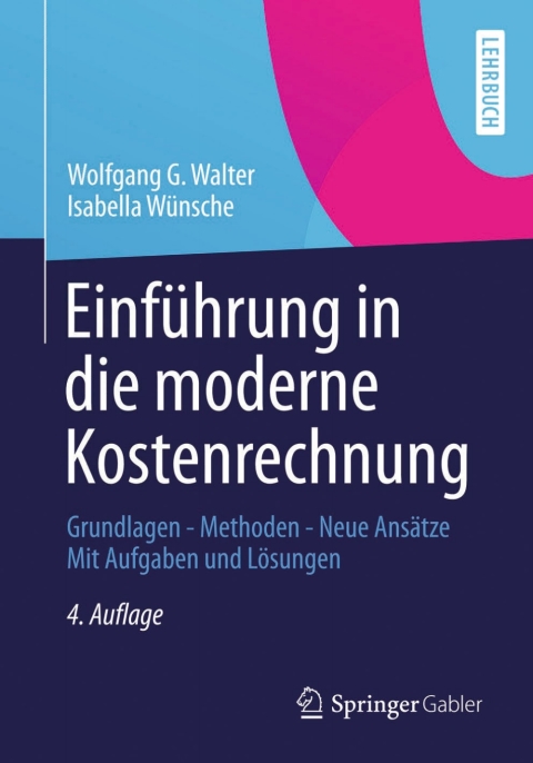 Cover image for book Einführung in die moderne Kostenrechnung