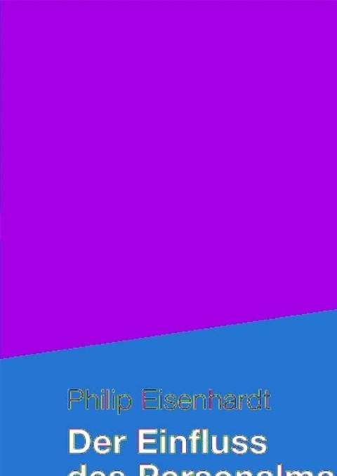 Cover image for book Der Einfluss des Personalmanagements auf den Unternehmenserfolg