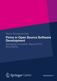 Cover image: Firms in Open Source Software Development 9783834941428