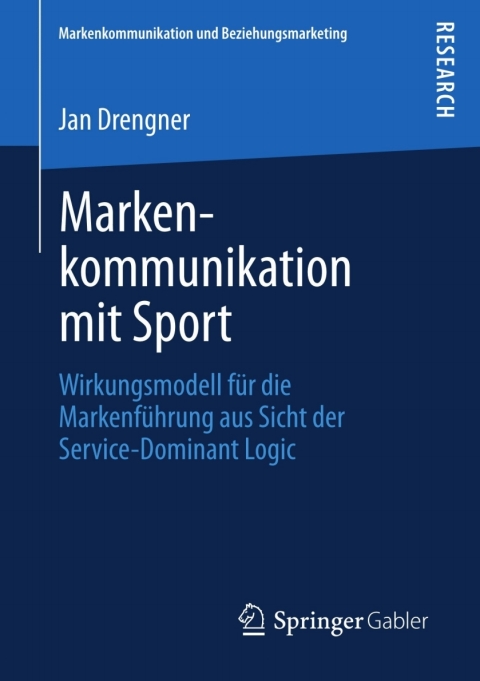 Cover image for book Markenkommunikation mit Sport