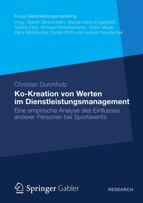 Cover image for book Ko-Kreation von Werten im Dienstleistungsmanagement