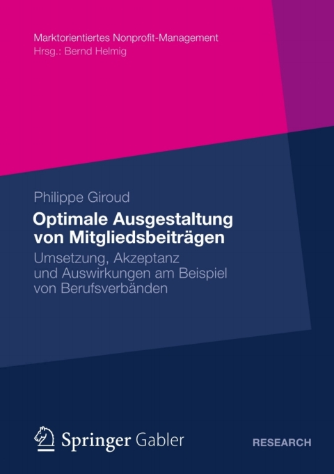 Cover image for book Optimale Ausgestaltung von Mitgliedsbeiträgen
