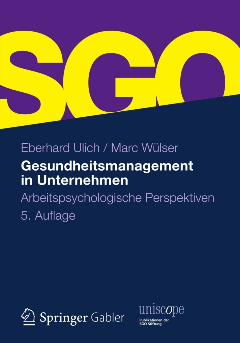 Cover image for book Gesundheitsmanagement in Unternehmen