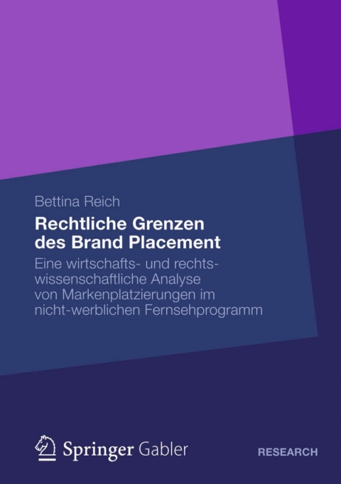 Cover image for book Rechtliche Grenzen des Brand Placement