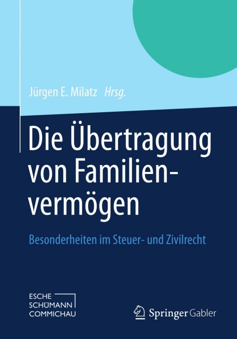 Cover image for book Die Übertragung von Familienvermögen