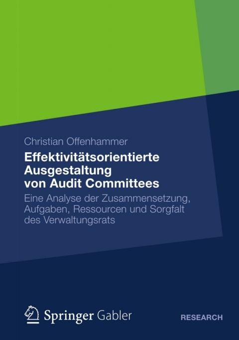 Cover image for book Effektivitätsorientierte Ausgestaltung von Audit Committees