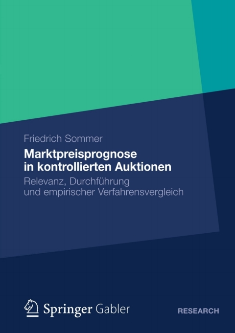 Cover image for book Marktpreisprognose in kontrollierten Auktionen