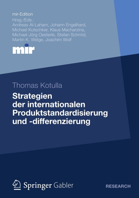 Cover image for book Strategien der internationalen Produktstandardisierung und -differenzierung