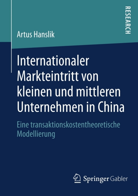 Cover image for book Internationaler Markteintritt von kleinen und mittleren Unternehmen in China