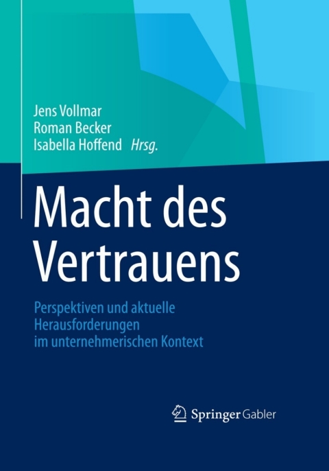 Cover image for book Macht des Vertrauens