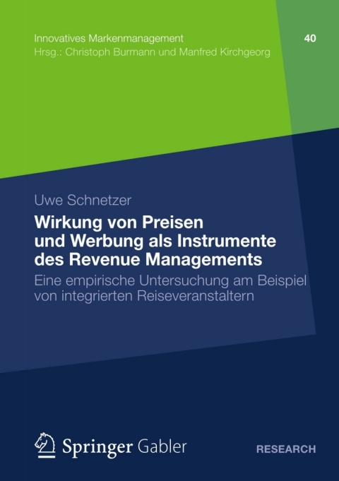Cover image for book Wirkung von Preisen und Werbung als Instrumente des Revenue Managements