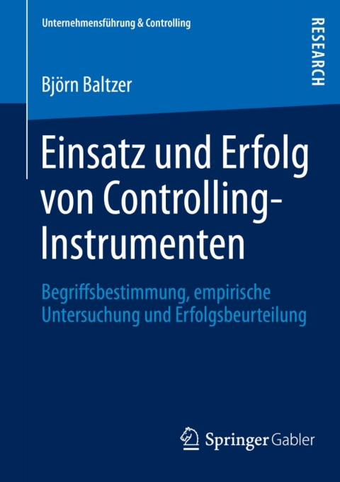 Cover image for book Einsatz und Erfolg von Controlling-Instrumenten