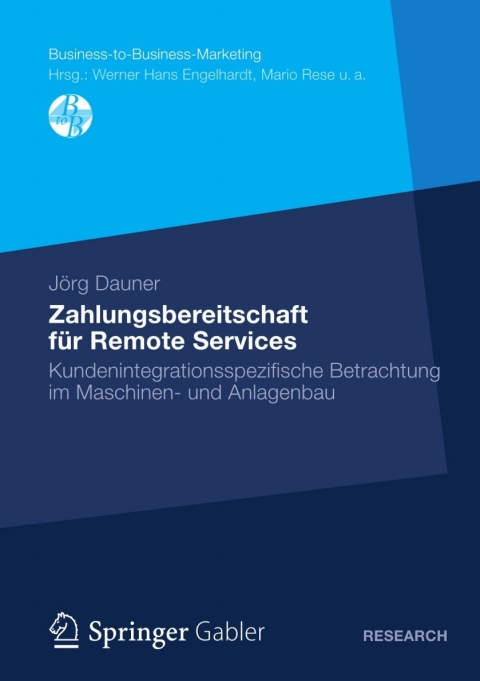 Cover image for book Zahlungsbereitschaft für Remote Services