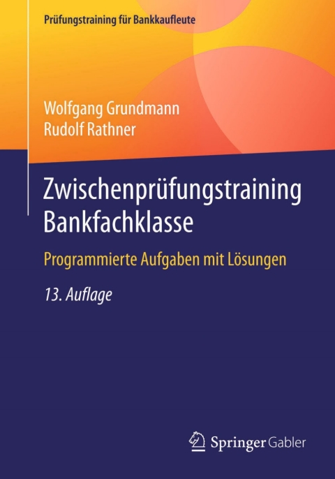 Cover image for book Zwischenprüfungstraining Bankfachklasse