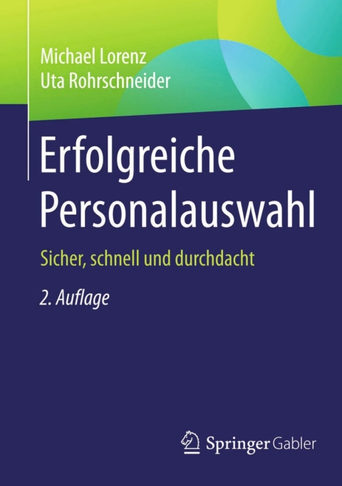 Cover image for book Erfolgreiche Personalauswahl