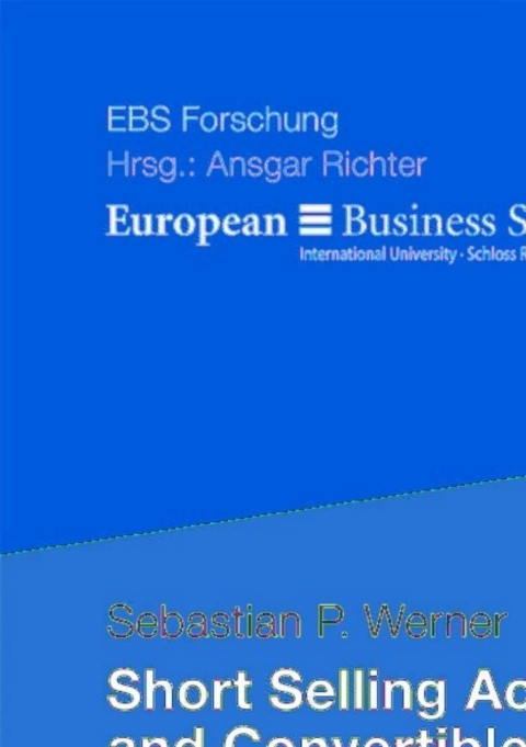Cover image for book Short Selling Activities and Convertible Bond Arbitrage