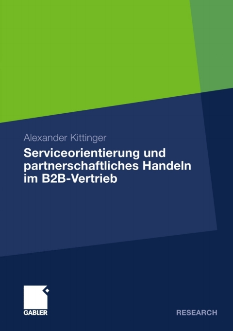 Cover image for book Serviceorientierung und partnerschaftliches Handeln im B2B-Vertrieb