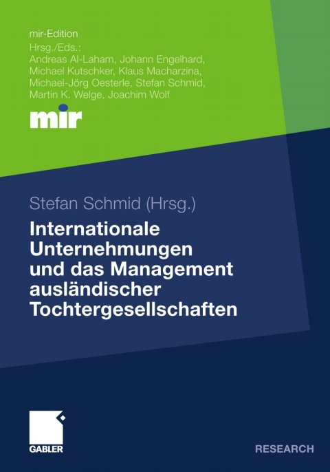 Cover image for book Internationale Unternehmungen und das Management ausländischer Tochtergesellschaften