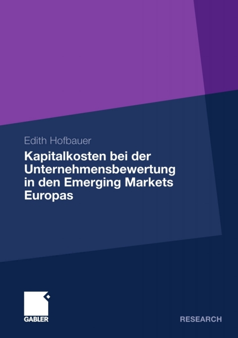 Cover image for book Kapitalkosten bei der Unternehmensbewertung in den Emerging Markets Europas