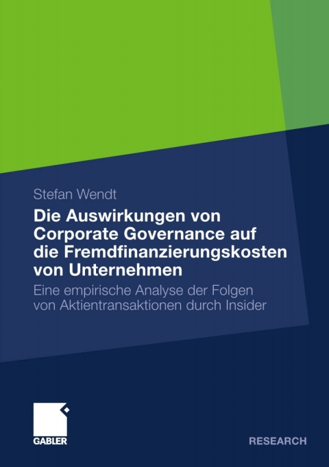 Cover image for book Die Auswirkungen von Corporate Governance auf die Fremdfinanzierungskosten von Unternehmen