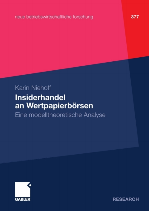 Cover image for book Insiderhandel an Wertpapierbörsen