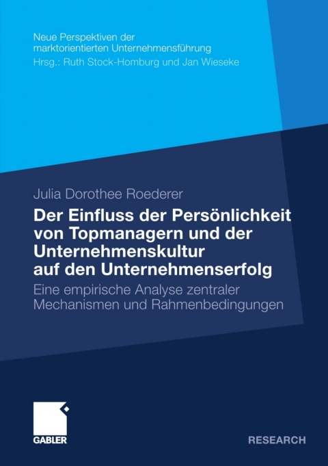 Cover image for book Der Einfluss der Persönlichkeit von Topmanagern und der Unternehmenskultur auf den Unternehmenserfolg