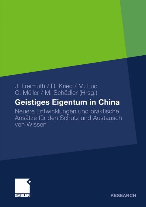 Cover image for book Geistiges Eigentum in China