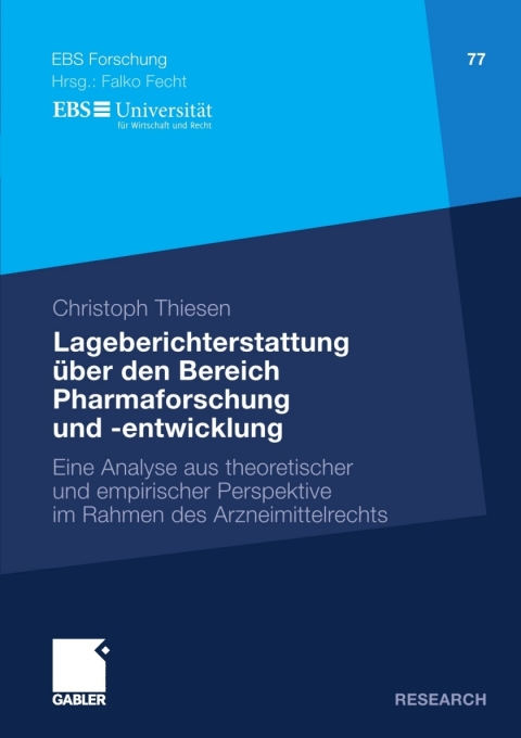 Cover image for book Lageberichterstattung über den Bereich Pharmaforschung und -entwicklung