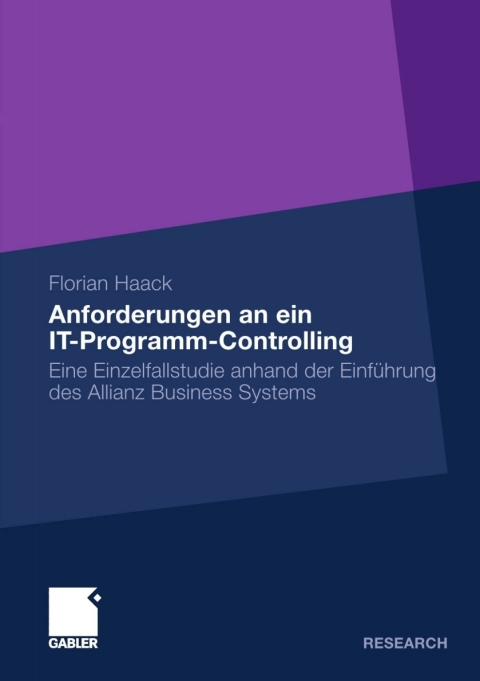 Cover image for book Anforderungen an ein IT-Programm-Controlling