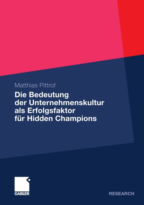 Cover image for book Die Bedeutung der Unternehmenskultur als Erfolgsfaktor für Hidden Champions