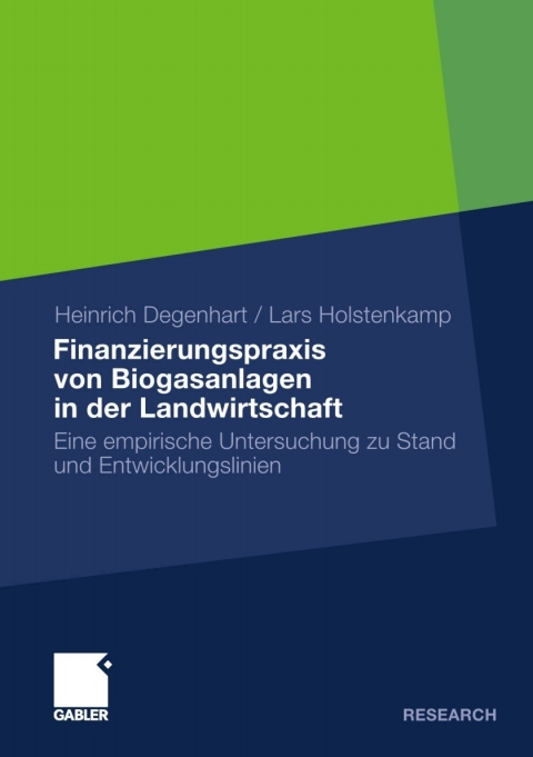 Cover image for book Finanzierungspraxis von Biogasanlagen in der Landwirtschaft