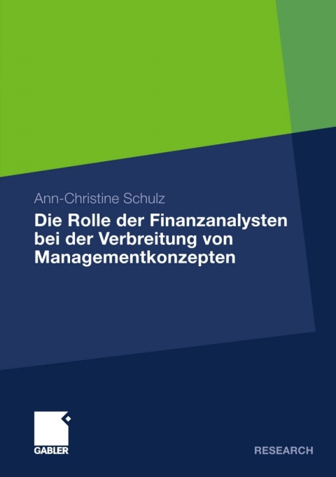 Cover image for book Die Rolle der Finanzanalysten bei der Verbreitung von Managementkonzepten