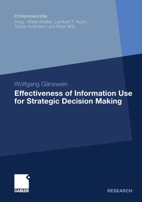 Cover image for book Effectiveness of Information Use for Strategic Decision Making