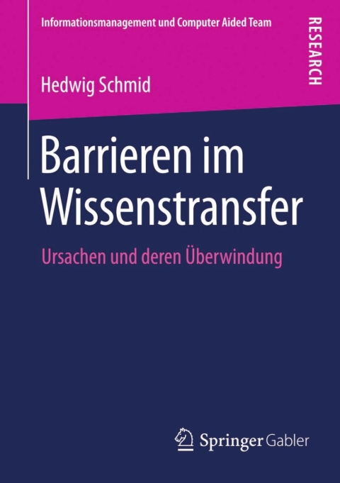 Cover image for book Barrieren im Wissenstransfer