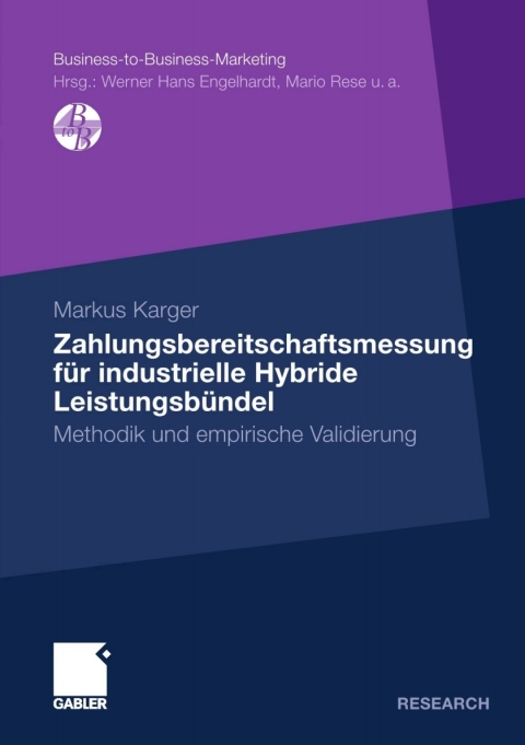 Cover image for book Zahlungsbereitschaftsmessung für industrielle Hybride Leistungsbündel