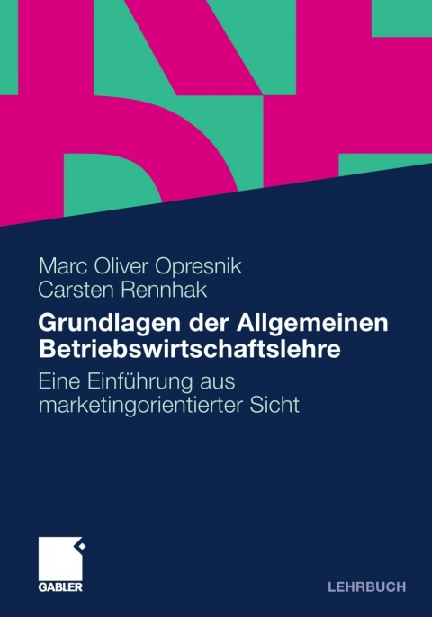 Cover image for book Grundlagen der Allgemeinen Betriebswirtschaftslehre