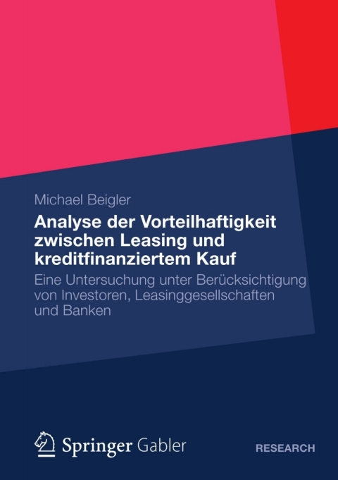 Cover image for book Vorteilhaftigkeit zwischen Leasing und kreditfinanziertem Kauf