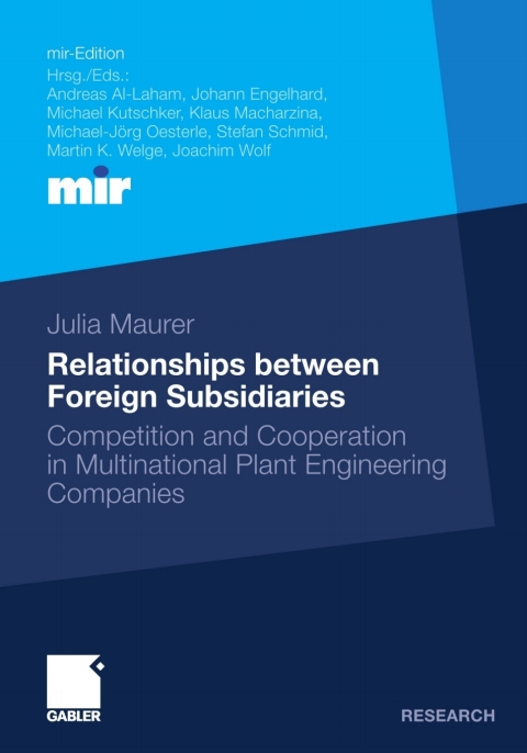 Cover image for book Relationships between Foreign Subsidiaries