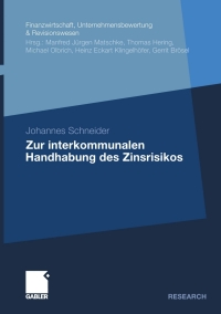 Cover image: Zur interkommunalen Handhabung des Zinsrisikos 9783834933546