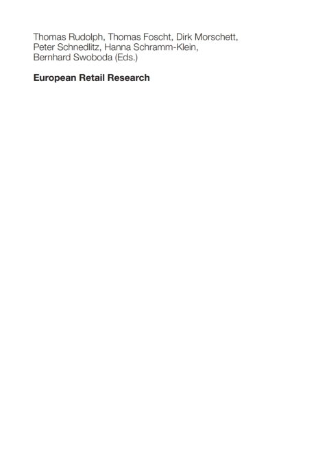 Cover image for book European Retail Research 2011, Volume 25 Issue II