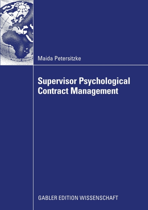 Cover image for book Supervisor Psychological Contract Management