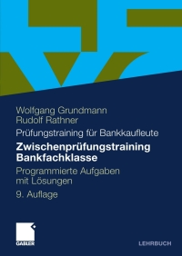 Cover image: Zwischenprüfungstraining Bankfachklasse 9th edition 9783834919533